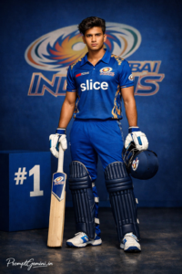 Mumbai Indians Jersey AI Photo Prompt